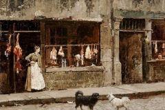 Marie-François Firmin Girard -  The street in Paris - 1875