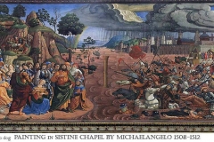 Michelangelo Buonarroti, particolare della Cappella Sistina